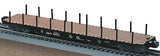 6-17577 - Baltimore & Ohio PS-4 Flatcar w/stakes #8651