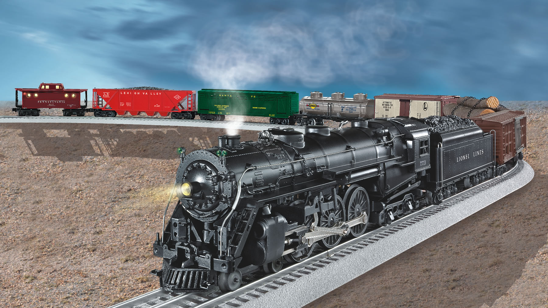 6-31739 - #13150 Super O Steam Freight (LOCO #773) – Dixie