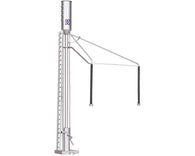 66926 - O SCALE SANDING TOWER SANTA FE (SILVER)