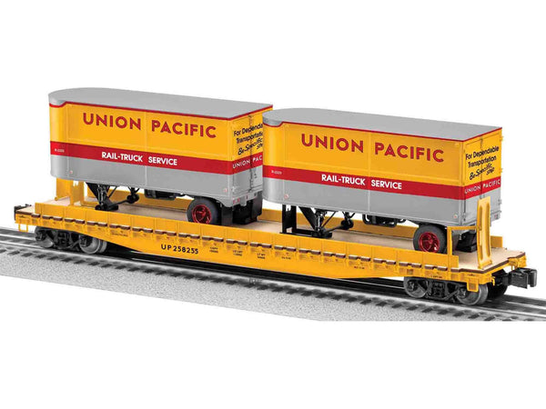 6-81900 - Union Pacific Scale PS-4 Flatcar with Piggybacks #258255