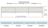 a2984 - White Picket Fence - HO Scale