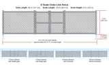 A3003 - Chain Link Fence - O Scale