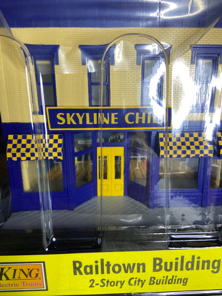 30-90696 - Skyline Chili 2-Story Building with White LED Lights