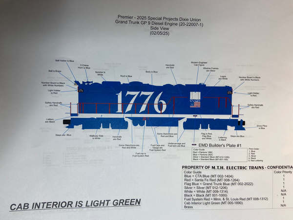 20-22007-1 Grand Trunk GP-9 Diesel Engine With Proto-Sound 3.0