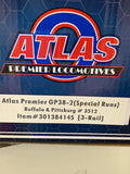 30138414S - Buffalo & Pittsburgh Premier Atlas O GP-38-2 Cab # 3512 ( 3-Rail )