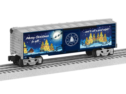 2228140 - NIGHT BEFORE CHRISTMAS ILLUMINATED BOXCAR