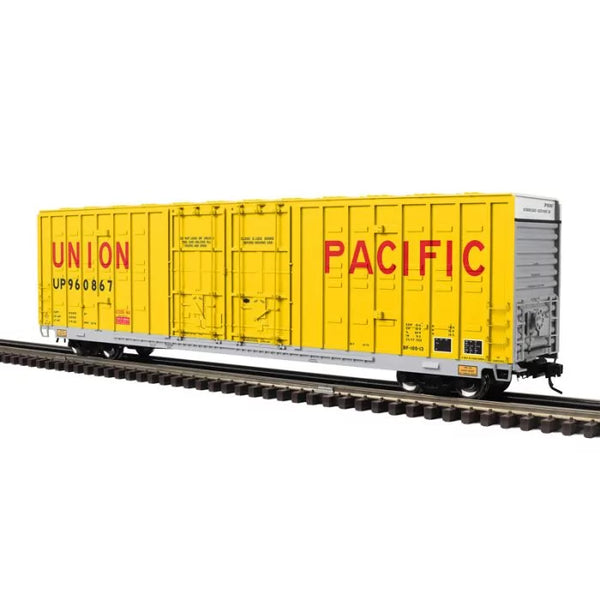 3001450 - BERWICK 60' HY-CUBE BOX CAR UNION PACIFIC 960867, 860879 (YELLOW) - 3RL
