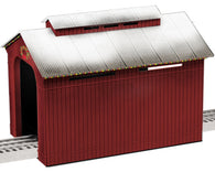 1929090 - LIGHTED CHRISTMAS HALF-COVERED BRIDGE