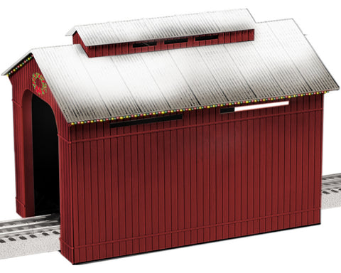 1929090 - LIGHTED CHRISTMAS HALF-COVERED BRIDGE