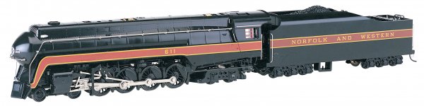 53201 - N&W J 4-8-4 Steam Locomotive #611 / Railfan / DCC Sound