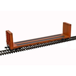 20007098 - HO 51'6" BULKHEAD FLAT CAR CANADIAN NATIONAL [INTERNATIONAL SERVICE] #603417