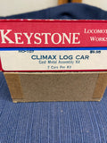 HO-107 - HO Scale Keystone 107 Climax Log Car
