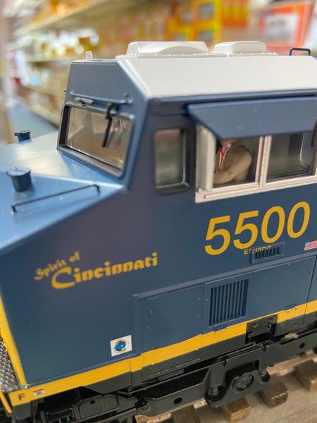 30138188 - CSX (Spirit of Cincinnati) ES44DC Locomotive 5500 Blue/Yellow