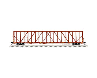 3001788 - 3RL MASTER 73' CENTER DIVIDER FLAT CAR ARKANSAS-OKLAHOMA RR [26829, 26875, 26909, 26951]