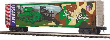 20-93757 - Union Pacific 50’ Dbl. Door Plugged Boxcar (Army - Spirit of Union Pacific)