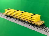 20-95558 - TTX 60’ Flat Car w/Pipe Load (Yellow)