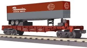 30-76662  Flat Car w/40' Trailer New York Central