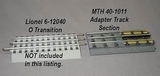 40-1011 - RealTrax - Adapter Track Section