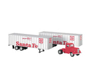 42232 - Santa Fe Truck Cab and Two Trailers