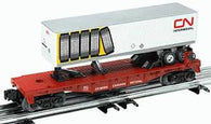 6-26021 - CANADIAN NATIONAL O27 FLAT CAR W/TRAILER