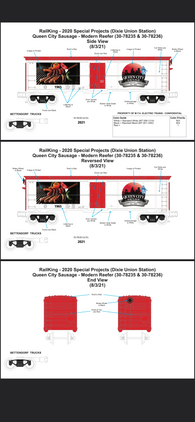 30-78236 - Queen City Sausage Modern Reefer Car #2021